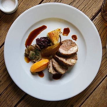 Grilled Meat with Fruits 1 Grilled Meat with Fruits